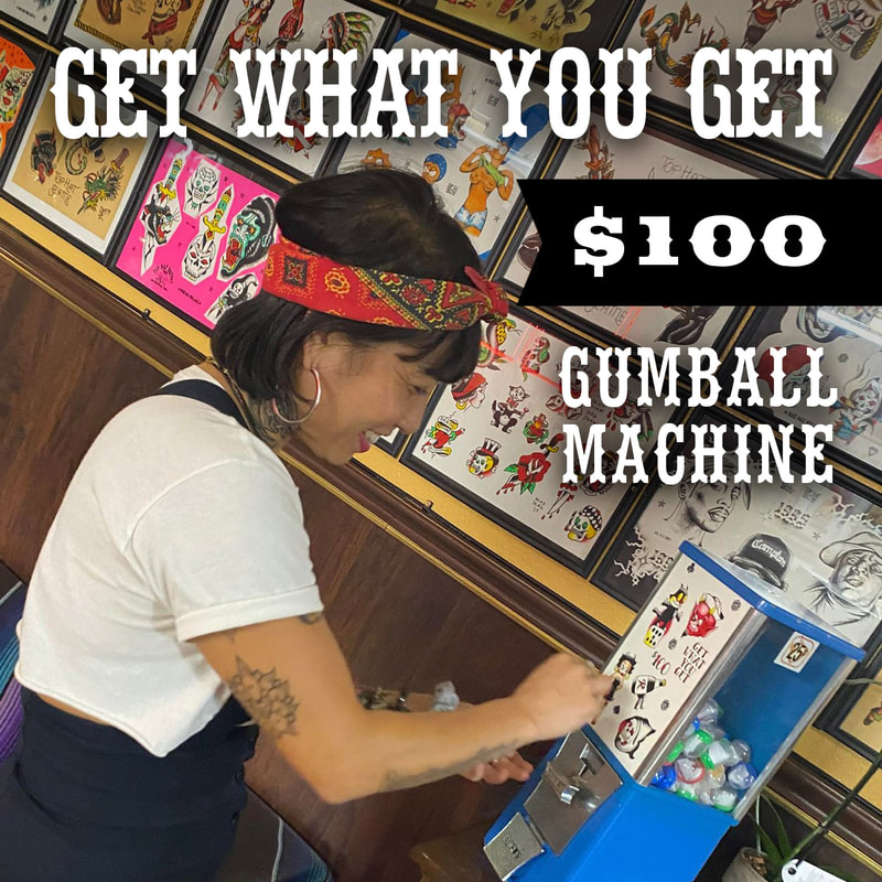 Tattoo Gumball Machine in Mesa Arizona
