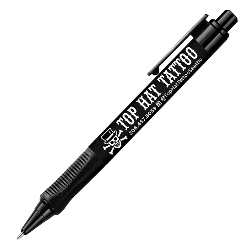 Picture of a Top Hat Tattoo writing pen merchandise